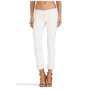 Hudson Jeans Ginny Crop Straight with Cuff Hudson Jeans Size 32 | White